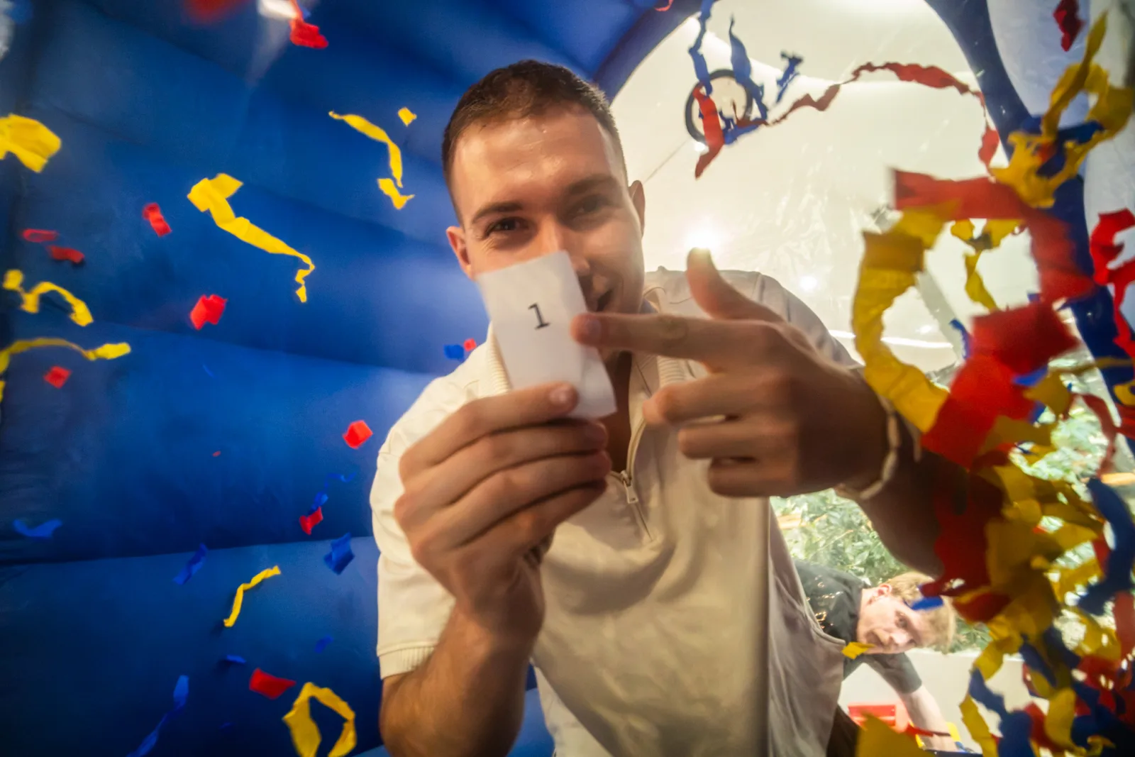 Chytanie výherného lístka vo Wind Boxe